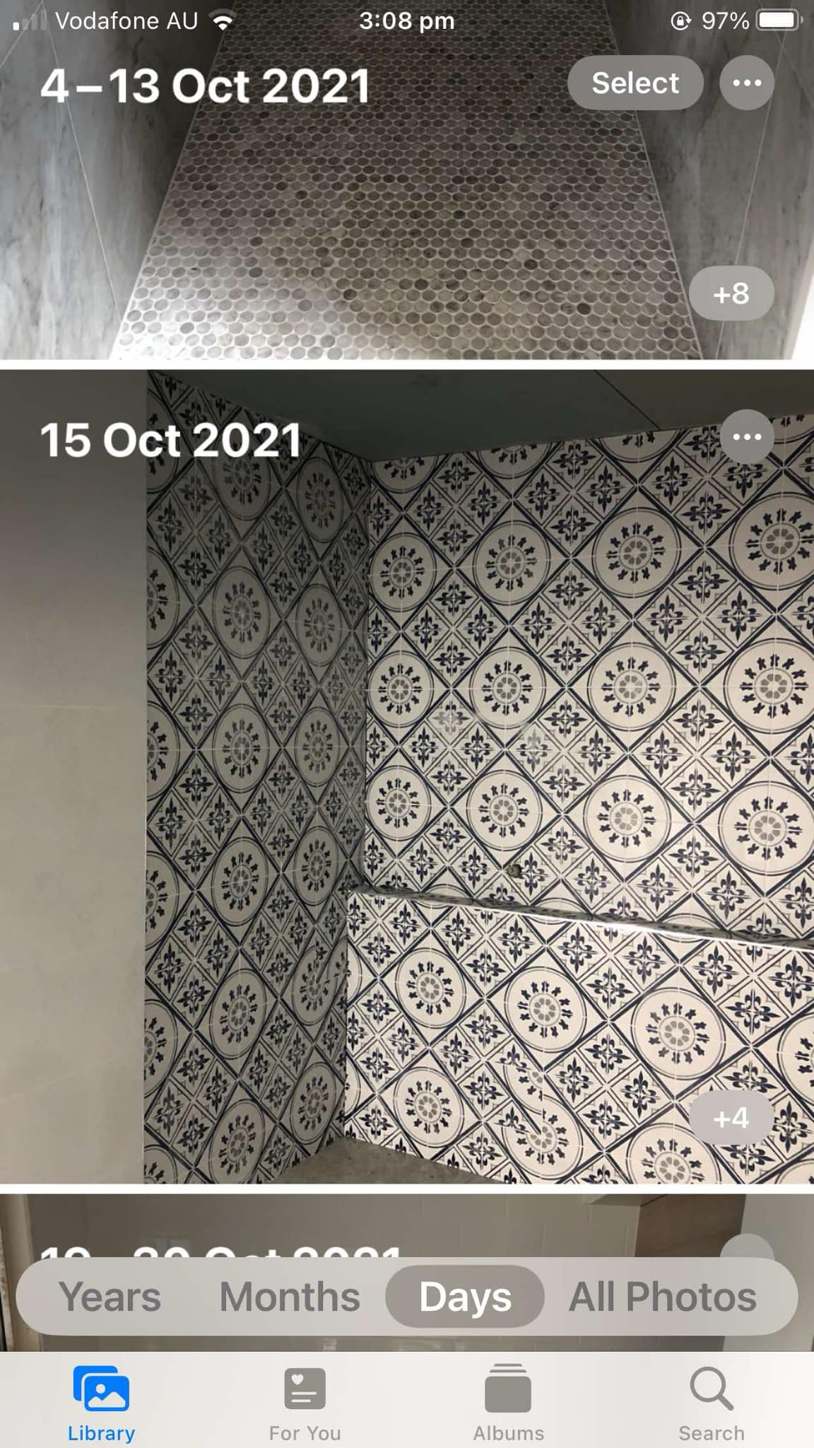 Bathroom tiling project